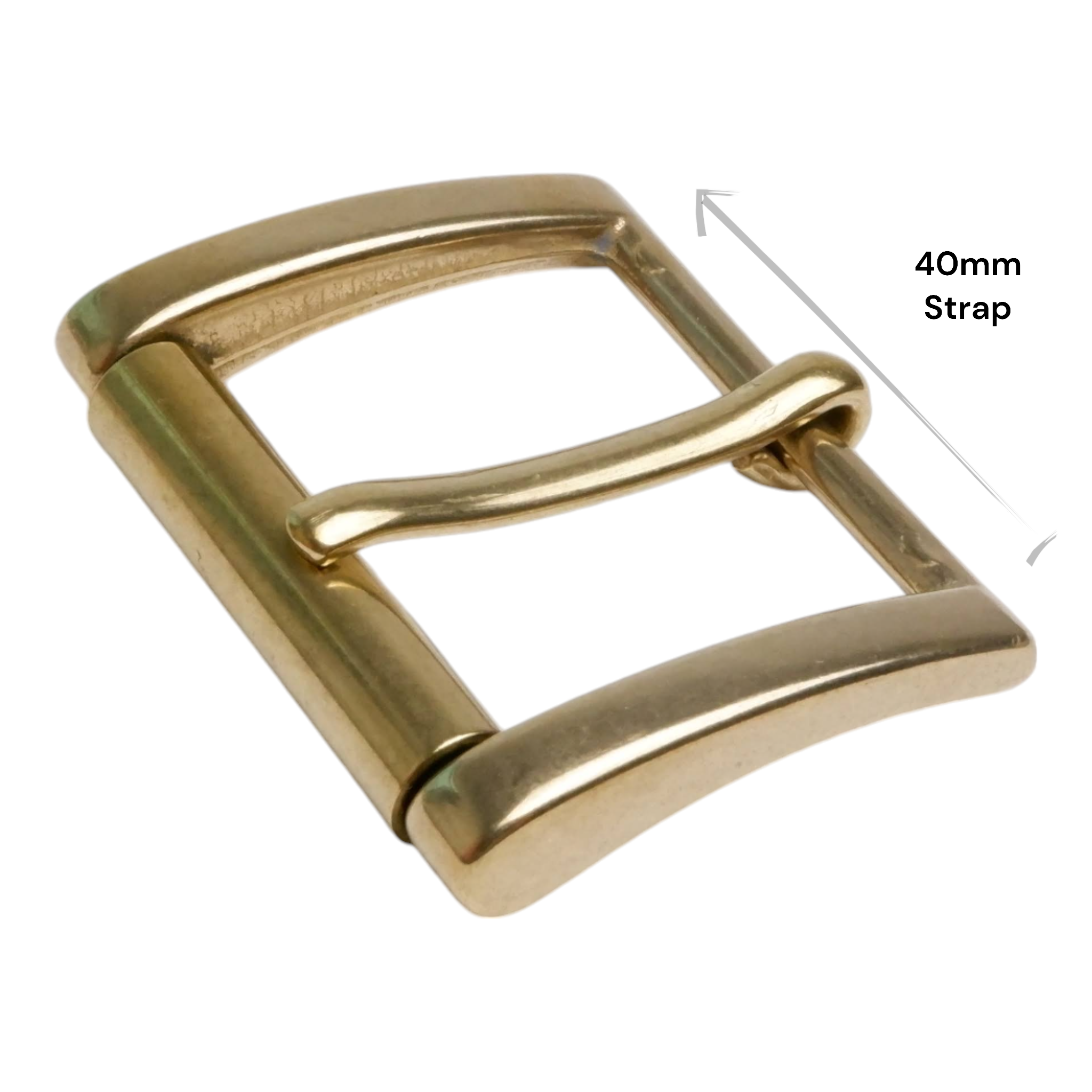 Italian Buckle - Solid Brass Roller Buckle (40mm)