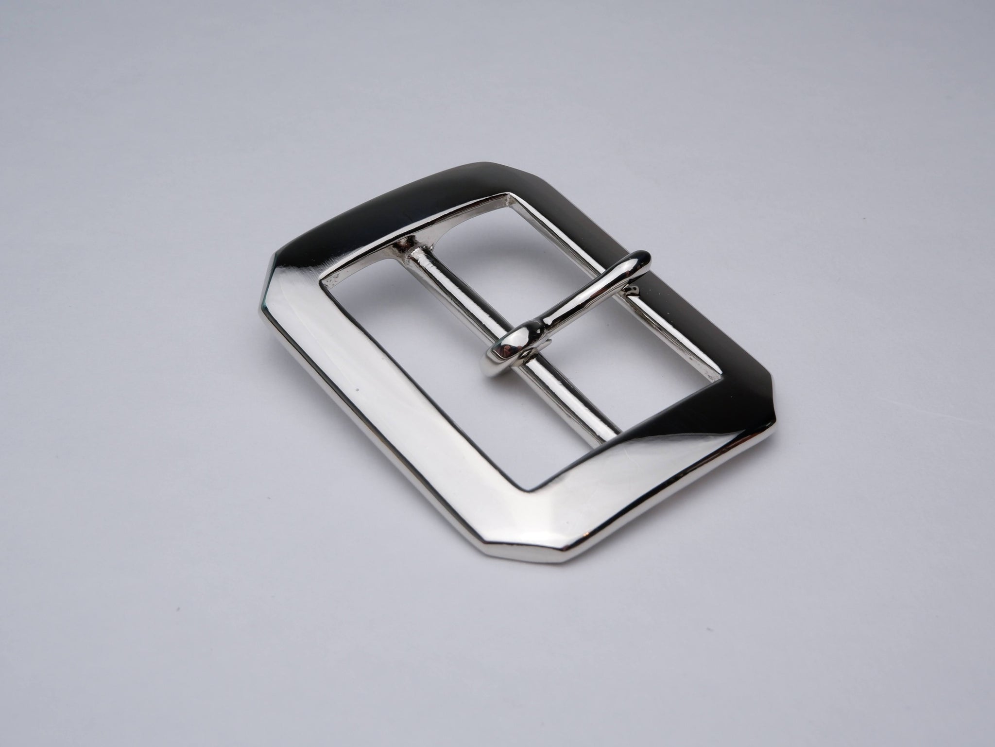 Japanese Buckle - Nickel Single Prong (40mm)