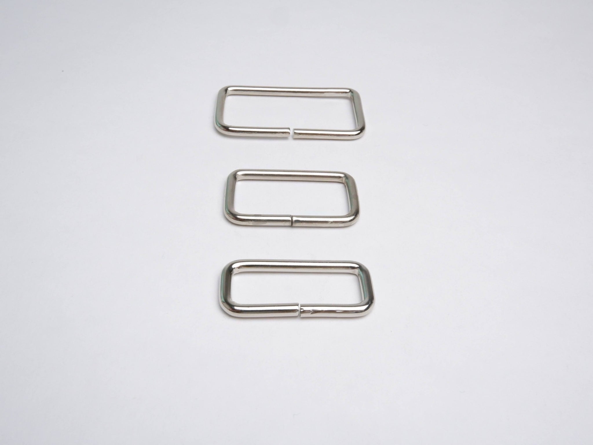 Rectangular Strap Keeper - Nickel