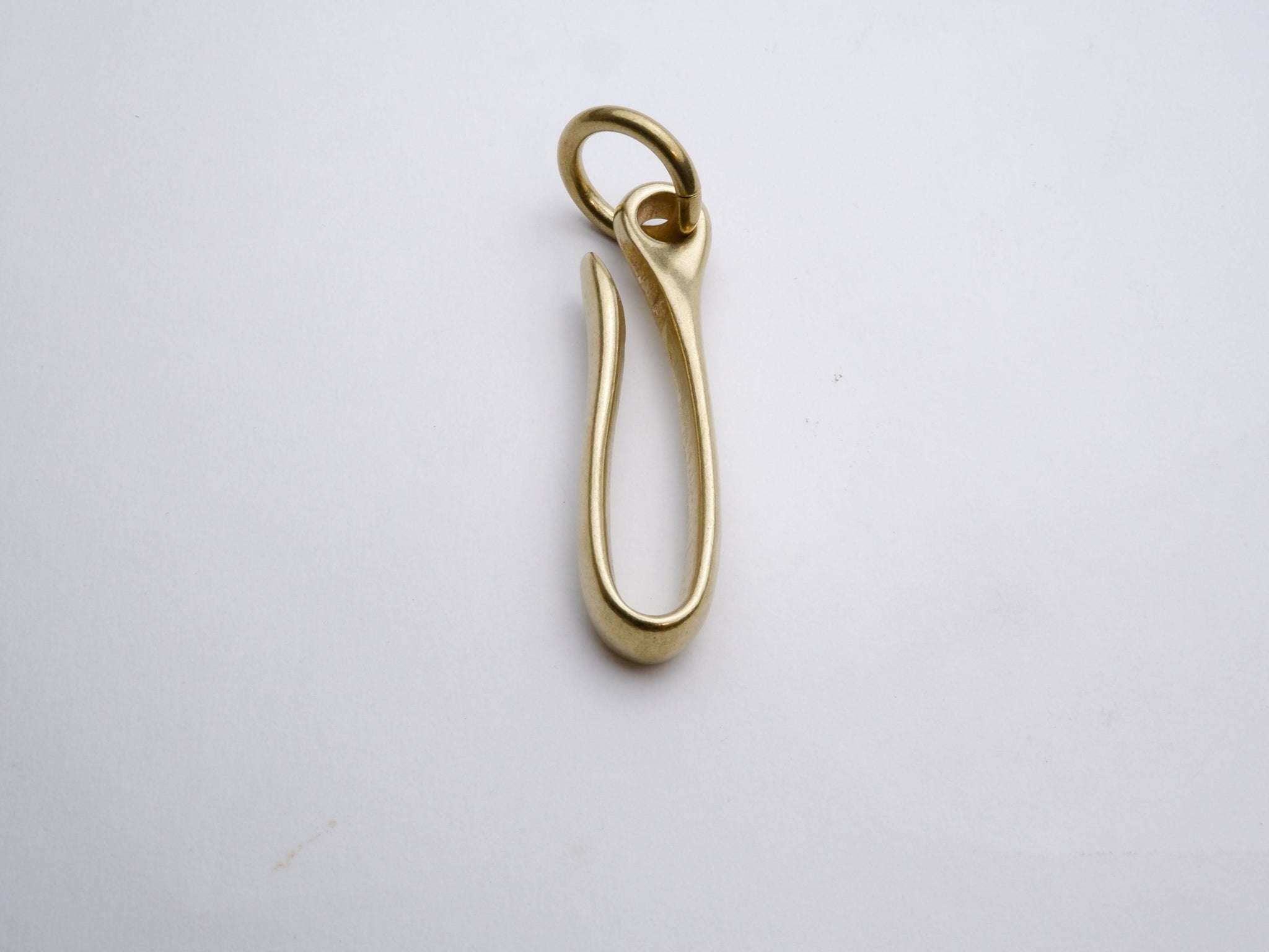 Kyoshin Elle - Japanese Brass Fish Hook Key Chain / Jump Ring and Hook (71mm) - Large