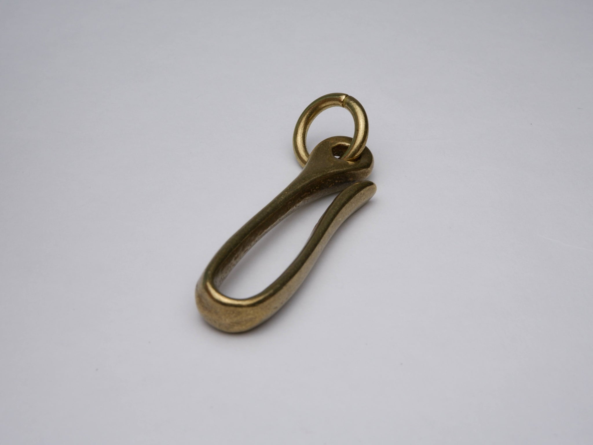 Kyoshin Elle - Japanese Brass Fish Hook Key Chain / Jump Ring and Hook (59.5mm) Medium