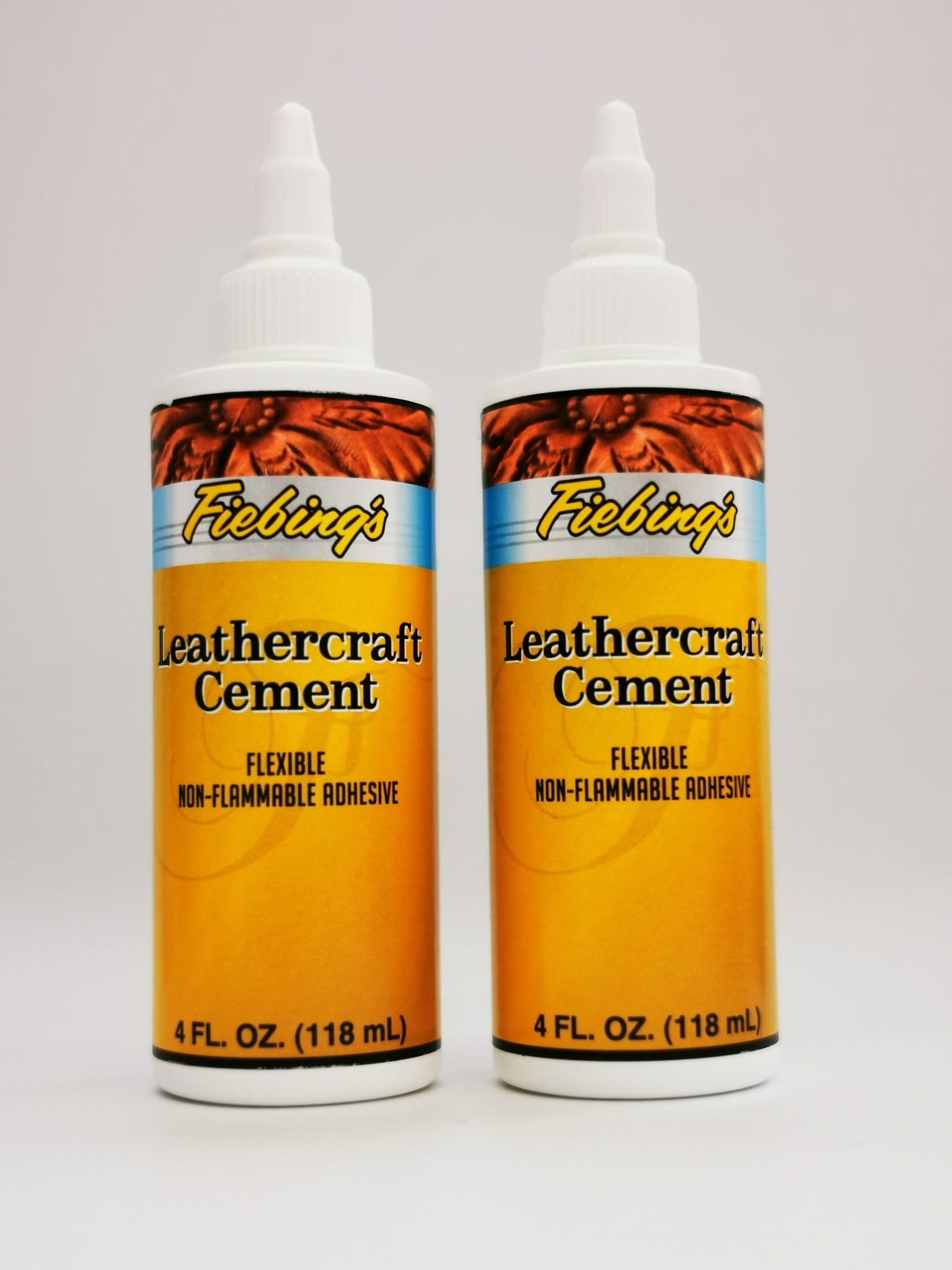  Fiebing's Leathercraft Cement 4 oz, 2-Pack - Quick Drying, High  Strength Adhesive for Leather & More - Non-Toxic : Arts, Crafts & Sewing