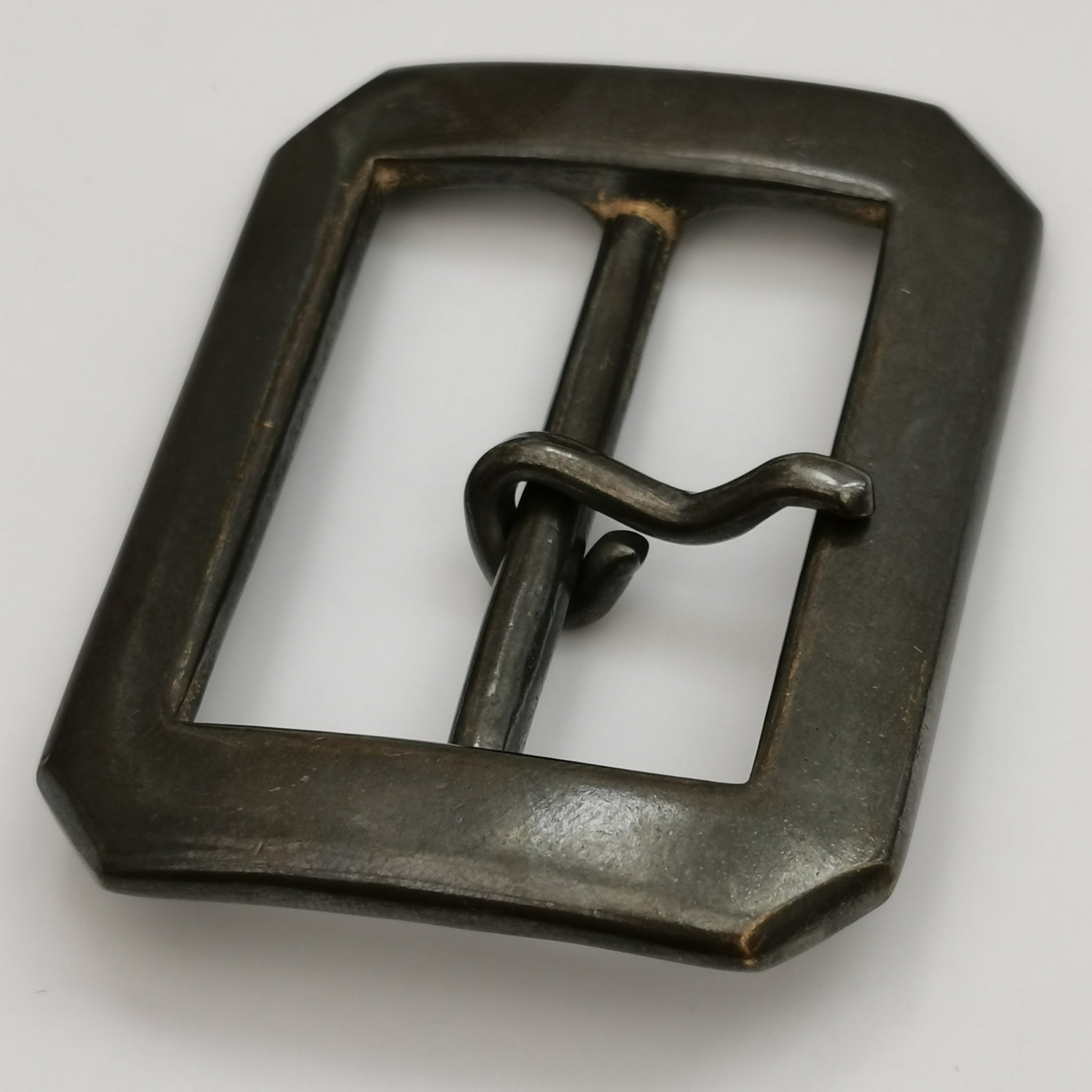 Japanese Buckle - Aged Brass Single Prong (40mm)